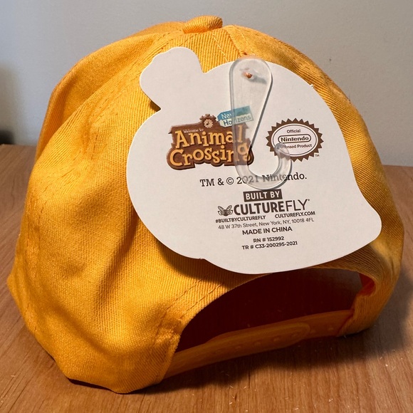 Yellow Culturefly Animal Crossing Tom Nook SnapBack hat - Picture 3 of 7